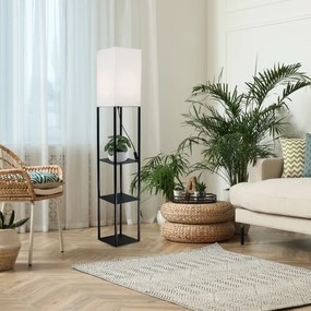 Rabalux 74191 - Állólámpa polccal BRONN 1xE27/40W/230V