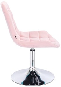 HR590N Púderrózsaszín modern velúr szék