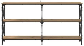 Konzolasztal kézműves tölgy 156 x 28 x 80,5 cm Faanyag