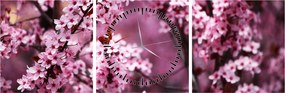 Kép - Rózsaszín sakura (órával) (90x30 cm)