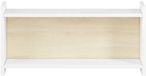 Gyerek fali polc BUBO 35x72 cm fehér/világos bükk