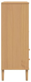 SENJA barna rattanhatású magasszekrény 90 x 40 x 112 cm