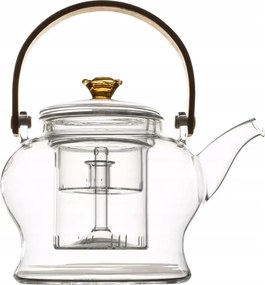 Prémium Teáskanna Üveg Teafőzővel