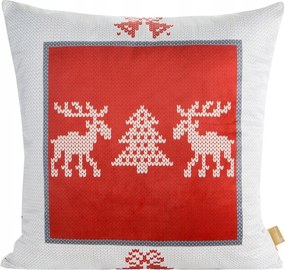 Karácsonyi díszpárnahuzat Noel 45x45 rénszarvas skandináv motívumok
