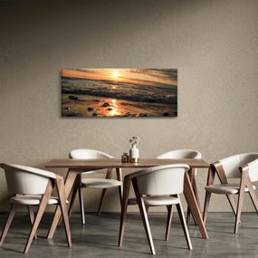 Kép - Naplemente az óceán mellett (120x50 cm)