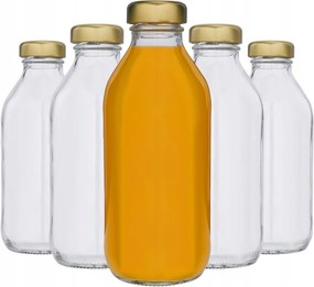 Micimackó Vizes Üvegpalack 330ml Gyümölcslevekhez, Tinktúrákhoz 24 Db Kupakok