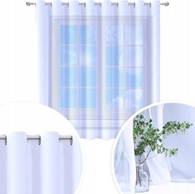 Függöny Kész Fátyol Fehér 300X180 CM Függöny Átvezető Függöny