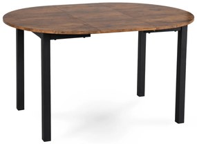 Bővíthető Étkezőasztal Rusztikus Tölgy/Fekete Színben. KANTE 102-142 cm