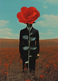 Poszter 13x18cm Megfigyelő a pipacs mögül