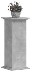 betonszürke szerelt fa növényállvány 33 x 33 x 80 cm