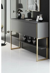 Luxe Anthracite and Gold komód