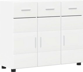 vidaXL Széf polcokkal ajtóval FLORIN Fehér 88,5 x 30,5 x 73 cm Faanyag