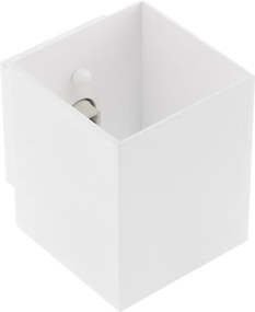 Lámpatest 1xG9 négyzet fali lámpa alumínium fehér Campione IP20 Gtv