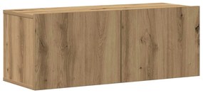 fali TV szekrények 3 db kézműves tölgy szerelt fa