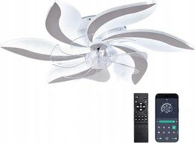 Fehér Led Csillár Mennyezeti Ventilátorral AjieQaQ Modern Lámpa 54W