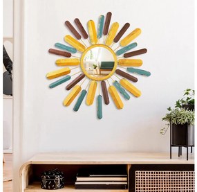 Fali tükör NAP átm. 75 cm sárga