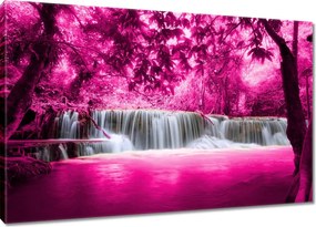 Vászonkép 120x80 Rózsaszín vízesés