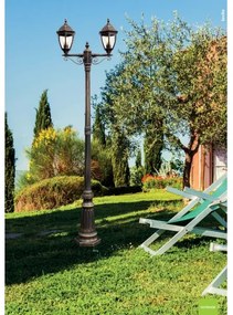 Redo 9609 - Kültéri lámpa SEVILLA 2xE27/42W/230V IP44 arany/patinás