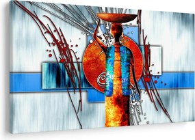 Egy ősi ember képének festménye (90x60 cm)