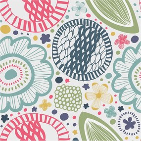 Flizelin tapéta Divatos 3D fali ragasztó Virágos minták 250x250 Ragasztó