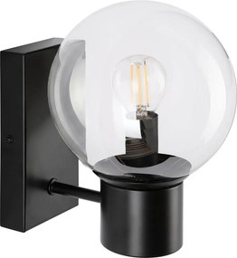 Fali lámpa SFERIO 1xE14/5W/230V fekete/átlátszó