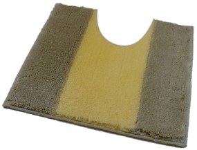 Fürdőszoba-szőnyeg ATHENA Drappszürke - Drappszürke / 50 x 50 cm WC kagyló elé, kivágással