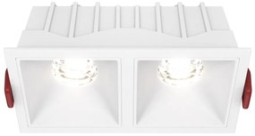 DL043-02-10W4K-SQ-W Alfa LED Alumínium Süllyesztett Lámpa Fehér Színű LED 20 W 4000 Kelvin 1100 Lumen IP20