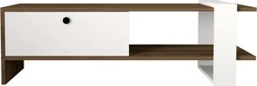 Gaye nappali bútorszett, dió-fehér, 120 cm