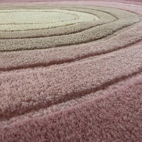 Lila kézi szövésű gyapjú szőnyeg 160x230 cm Puddle Ombre – Flair Rugs