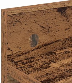 Fali Kabáthorog polcokkal Régi fa 60 x 10.5 x 18 cm Faanyag