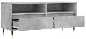 betonszürke szerelt fa TV-szekrény 100x34,5x44,5 cm