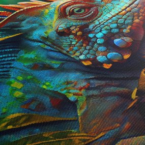 Kép - Színes leguán (90x60 cm)