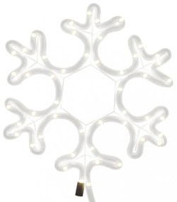 karácsonyi hópehely 48 meleg fehér LED-del 27 x 27 cm