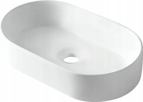Balneo Mosdókagyló Kerámia Asztali Fehér 51x31 cm ovális Nessa