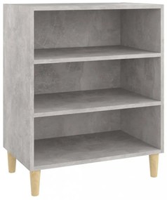 betonszürke szerelt fa tálalószekrény 57 x 35 x 70 cm