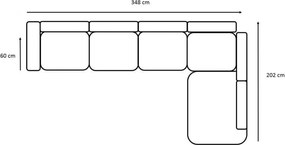 ASTON LONG BIS L-alaku sarokkanapé