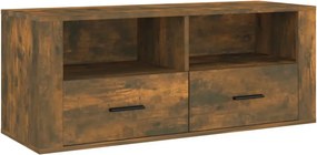 vidaXL füstös tölgy színű szerelt fa TV-szekrény 100 x 35 x 40 cm