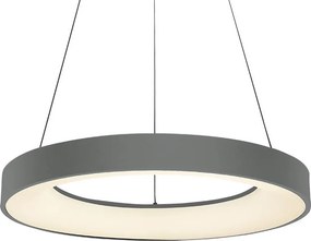 LUXERA-18406 GENTIS Modern Led Függeszett Lámpa Szürke LED IP20