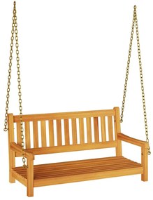 vidaXL Kerti hinta pad Barna 119 x 35 x 47 cm Tömör akácfa