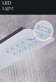 Zuhanypanel ELITE EDITION DELUX BSP1412 LED-világítással és masszázsfúvókákkal, többféle színben