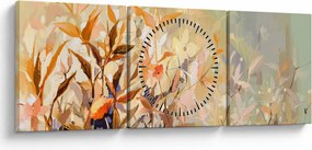 Kép - Festett növények (órával) (90x30 cm)