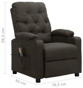 tópszínű szövet masszázsfotel