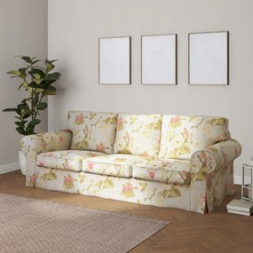 Ektorp 3 személyes kanapé huzat, összecsukható Ikea sárga