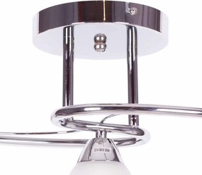 KAJA K-JSL-8090/2 CHR SAMIRA Króm Színű Mennyezeti Lámpa 2xE14 10W IP20