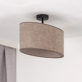 Duolla - Felületre szerelhető csillár OVAL 1xE27/15W/230V barna