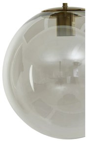 Bronzszínű függőlámpa üveg búrával ø 40 cm Medina – Light &amp; Living
