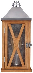 ELSTEAD FE-LUMIERE-S2OAK LUMIERE Klasszikus Kültéri Fali Lámpa Tölgy, Ezüst E27 IP44