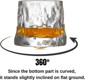 2 részes boroszilikát whisky pohár szett 160 ml