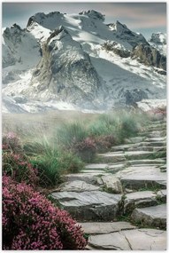 Poszterek 62x93 Hegyi kilátás Tájkép Köd