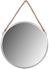 Tutumi - Kerek tükör 40cm pánttal KLMH-0410S-1, ezüst, HOM-05630